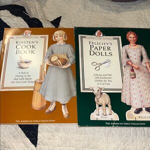 Pleasant Company American Girls Felicity’s paper dolls & Kirstens cook book